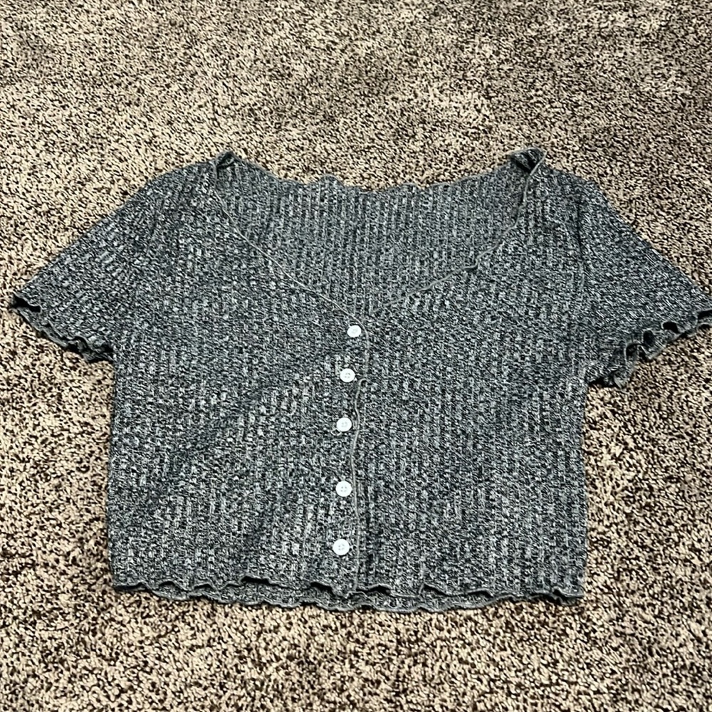 SHEIN grey crop top